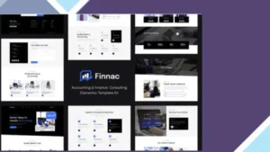 Finnac - Accounting and Finance Consulting Elementor Template Kit