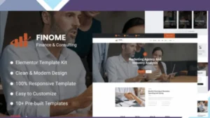 Finome - Finance and Business Elementor Template Kit
