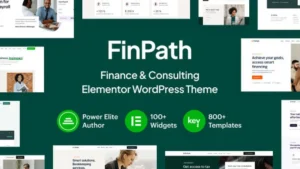 FinPath - Finance & Consulting Elementor WordPress Theme