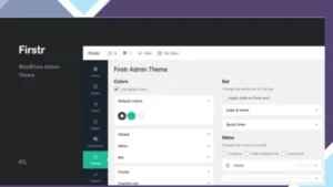 Firstr - WordPress Admin Theme