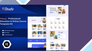 FiStudy - Professional Education and Online Course Elementor Pro Template Kit