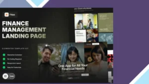 Fitas - Finance Management Elementor Pro Template Kit