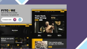 Fitcore - Gym and Fitness Center Elementor Template Kit