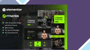 FitNation - Gym and Fitness Elementor Template Kit