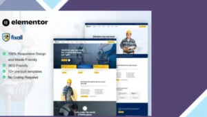 FixAll - Handyman and Repair Service Elementor Pro Template Kit