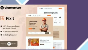 Fixit - Handyman Services Elementor Template Kit