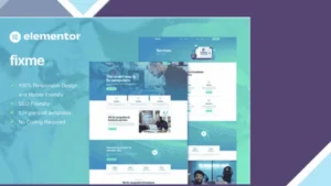 Fixme - Computer Repair Service Elementor Template Kit