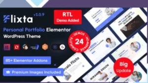 Flixta - Personal Portfolio WordPress Theme