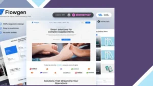 Flowgen - Operations and Supply Chain Consulting Elementor Template Kit