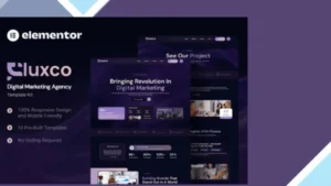 Fluxco - Digital Marketing Agency Elementor Template Kit