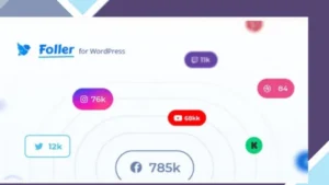 Foller - Social followers bar for WordPress