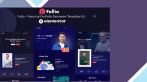 Follio - Personal Portfolio Elementor Template Kit