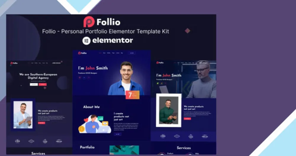 Follio - Personal Portfolio Elementor Template Kit