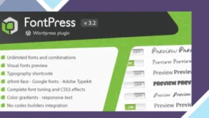 FontPress - WordPress Font Manager