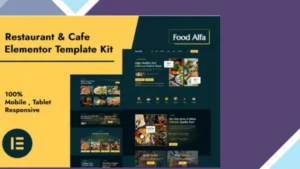 Food Alfa - Restaurant and Cafe Elementor Pro Template Kit