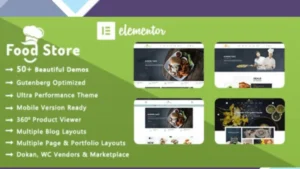 Food Store - Organic and Restaurant WooCommerce WordPress Theme