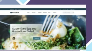 Foodior - Personal Food Blog WordPress Theme