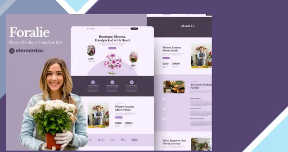 Foralie - Flower Boquete Elementor Template Kits