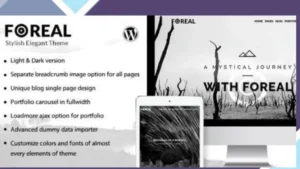 Foreal - Director, Writer WordPress Theme