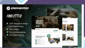 Forestter - Camping and Adventure Elementor Template Kit