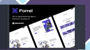 Forrel - SEO and Digital Marketing Agency Elementor Template Kit