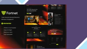 Fortnet - Cyber Security Services Elementor Template Kit
