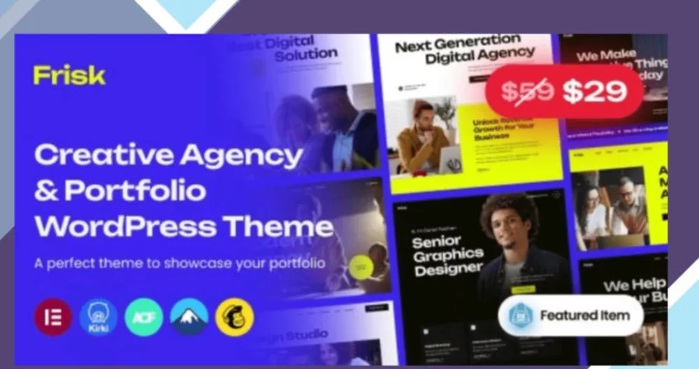 Frisk - Creative Agency and Portfolio WordPress Theme
