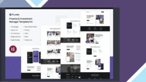 Fundle - Finance and Investment Manager Elementor Template Kit
