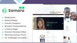 Samara - Charity/Fundraising WordPress Theme