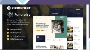 Fundraisy - Charity and Fundraising Elementor Template Kit