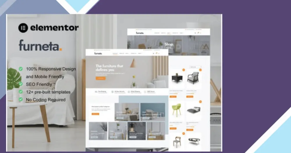 Furneta - Furniture Shop Elementor Template Kit