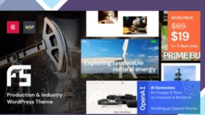 Fuse - Production and Industry WordPress Theme