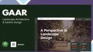 Gaar - Landscape Architecture and Garden Design WP Theme