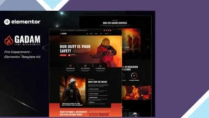 Gadam - Fire Department Elementor Template Kit