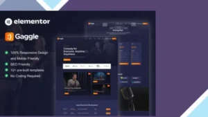 Gaggle - Comedian and Entertainment Show Elementor Pro Template Kit