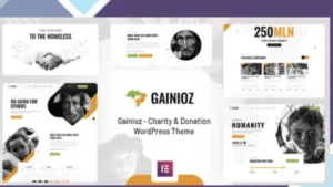 Gainioz - Charity and Donation WordPress Theme