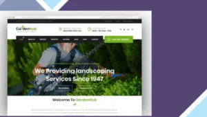Garden HUB Gardening Lawn and Landscaping WordPress Theme