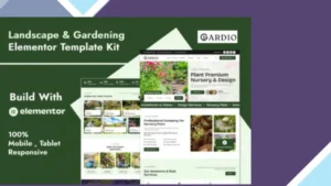 Gardio - Nursery and Gardening Elementor Template Kit