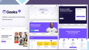 Geeks - Online Learning Marketplace WordPress Theme