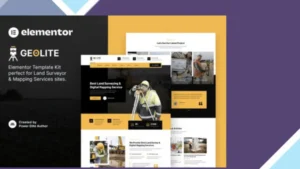 Geolite - Land Surveying and Digital Mapping Elementor Template Kit