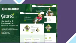 Gettrea - Gardening and Landscaping Elementor Template Kit