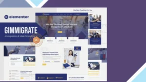 Gimmigrate - Immigration and Visa Consulting Elementor Template Kit