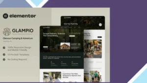 Glampio - Glamour Camping and Adventure Elementor Template Kit