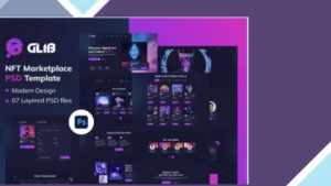 Glib - NFT Marketplace Elementor Pro Template Kit