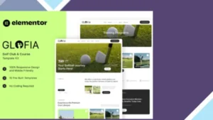 Glofia - Golf Club and Course Elementor Template Kit