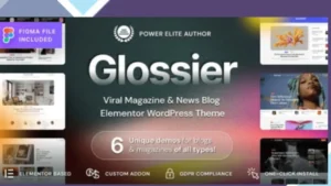 Glossier - Newspaper and Viral Magazine WordPress Theme