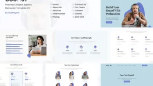 Gocast - Podcast & Digital Agency Template Kit