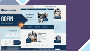 Gofin - Financial Solutions Elementor Template Kit