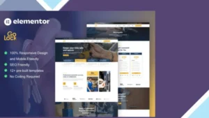 GoLock - Locksmith and Key Maker Service Elementor Pro Template Kit