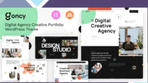 Goncy - Digital Agency and Creative Portfolio WordPress Elementor Theme